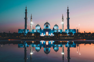 Sheikh Zayed at Blue Hour Warm room