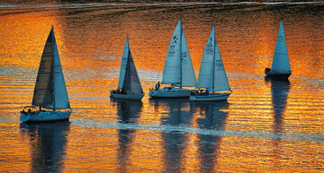 Sails on Golden Water Warm room