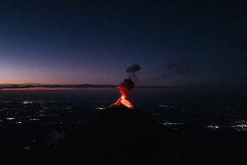 Volcano at Nightfall Warm room